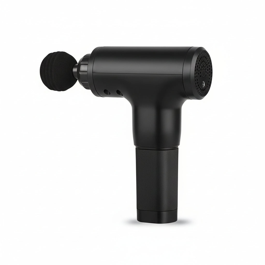 Massage Gun Percussion Massager Deep Tissue Muscle Vibrating Relaxing + 4 Heads